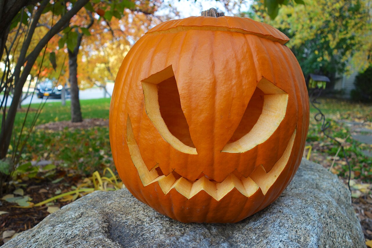 Calabaza tallada de Halloween
