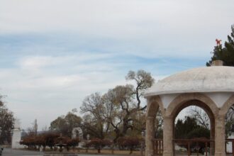 Patio central de la Hacienda de San Lorenzo en Parras de la Fuente, Coahuila