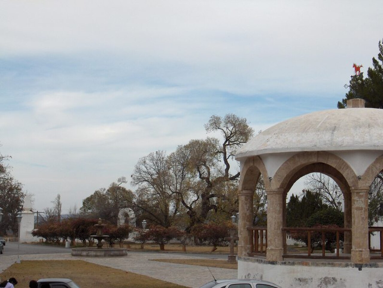 Patio central de la Hacienda de San Lorenzo en Parras de la Fuente, Coahuila